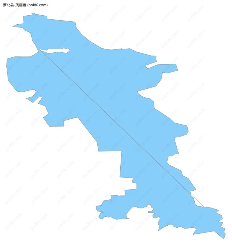 凤翔镇边界地图