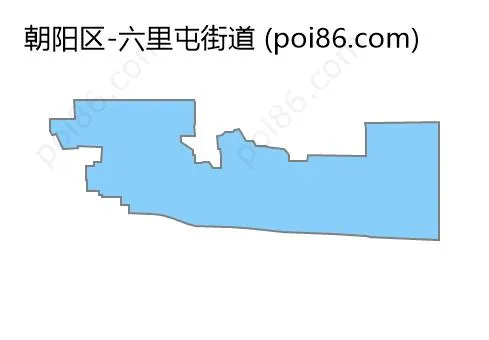 六里屯街道边界地图