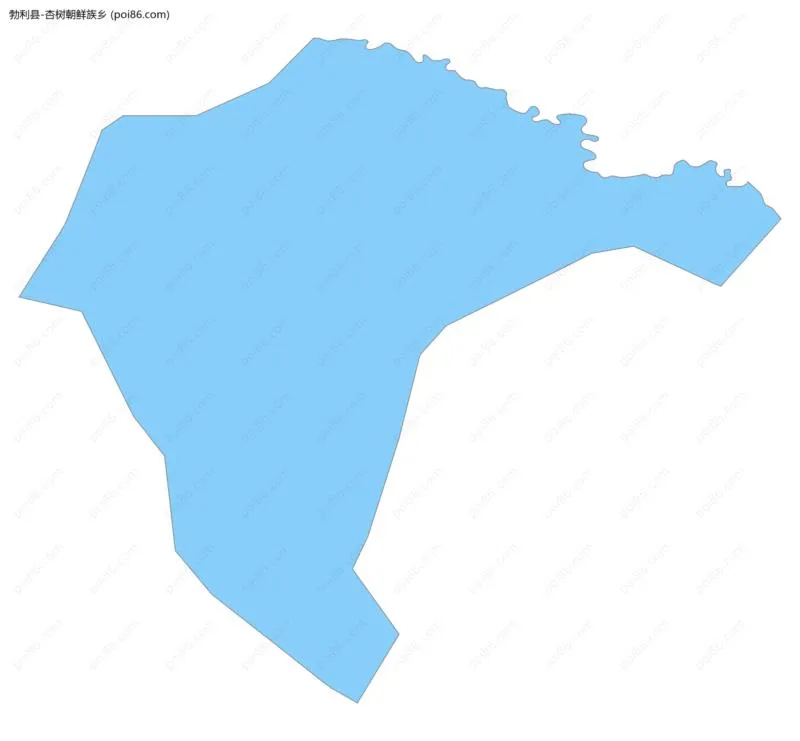 杏树朝鲜族乡边界地图