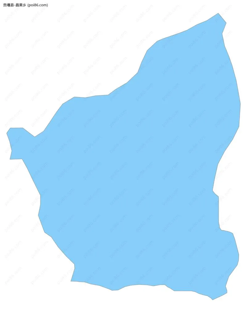 昌果乡边界地图