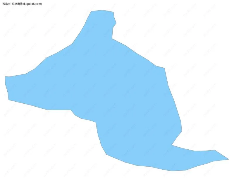 拉林满族镇边界地图