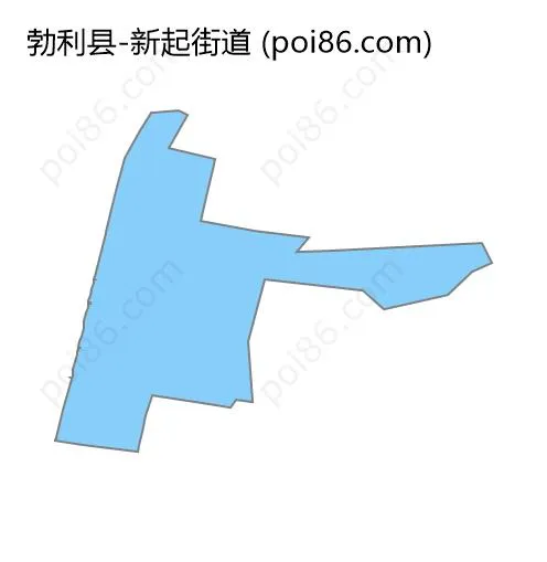 新起街道边界地图