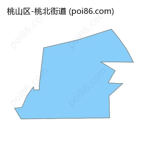 桃北街道边界地图