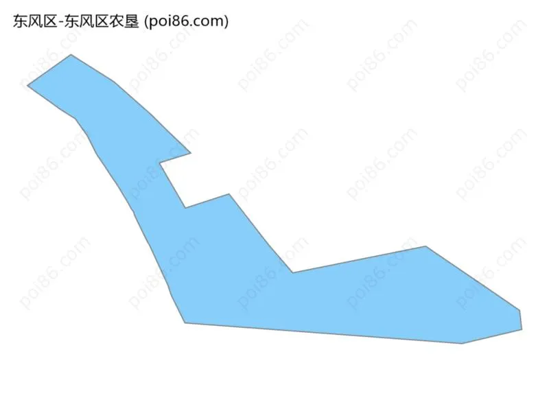 东风区农垦边界地图