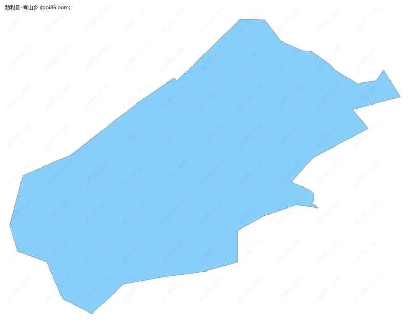 青山乡边界地图