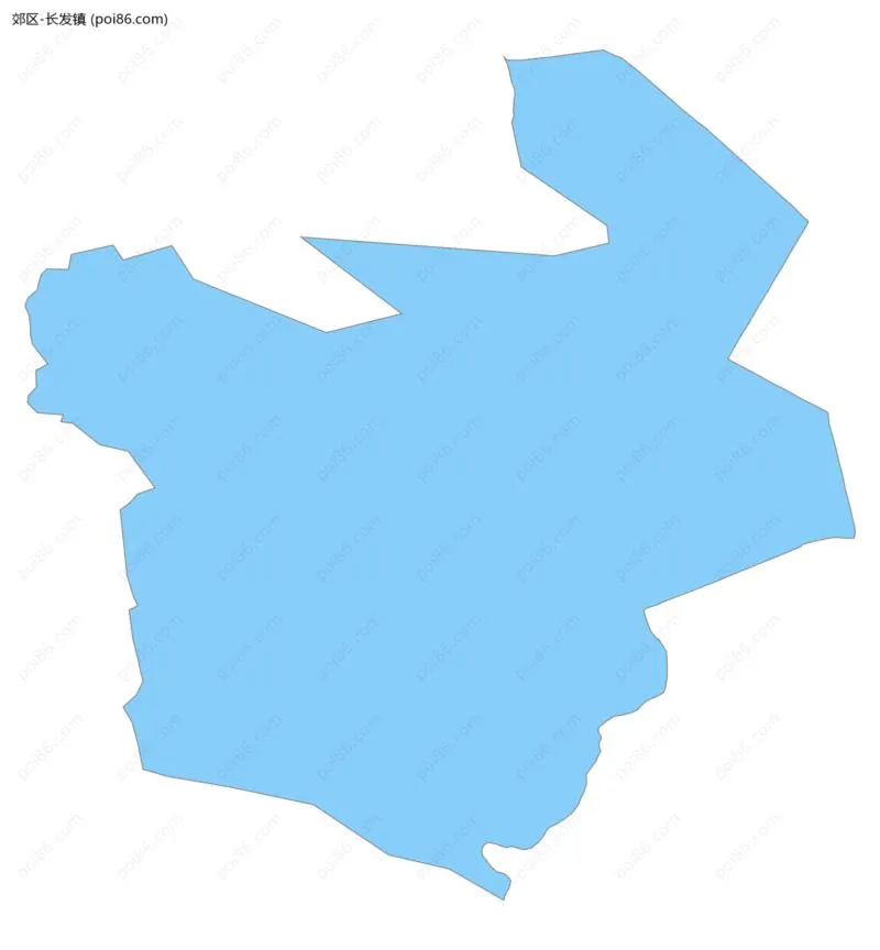 长发镇边界地图