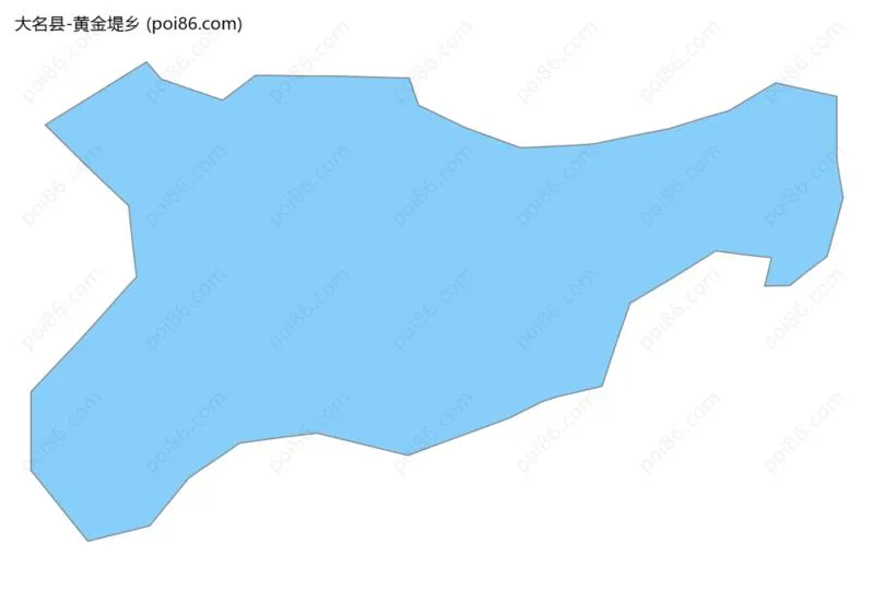 黄金堤乡边界地图