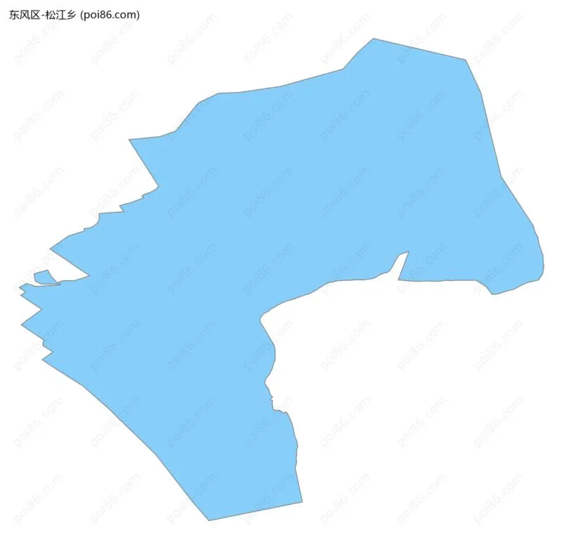 松江乡边界地图