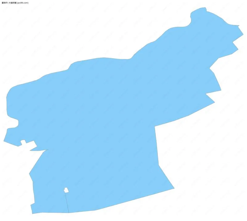 大榆树镇边界地图