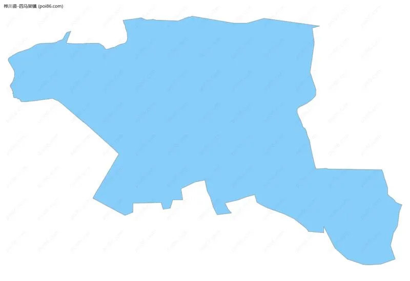 四马架镇边界地图