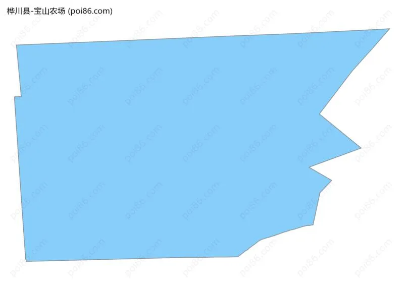 宝山农场边界地图