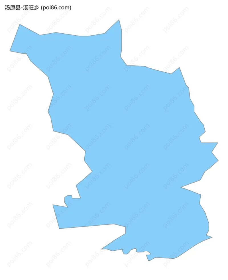 汤旺乡边界地图