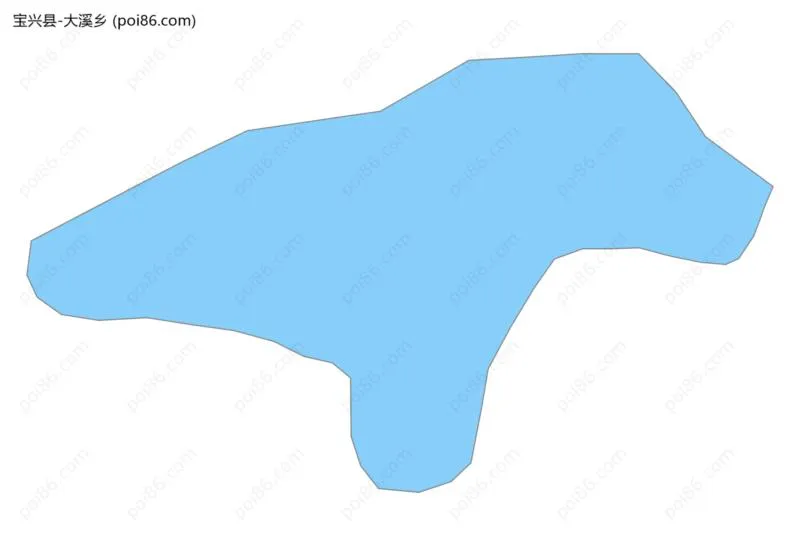 大溪乡边界地图