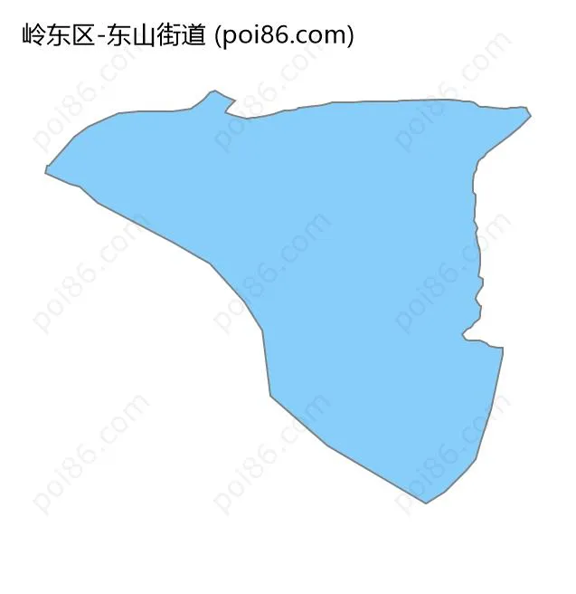 东山街道边界地图