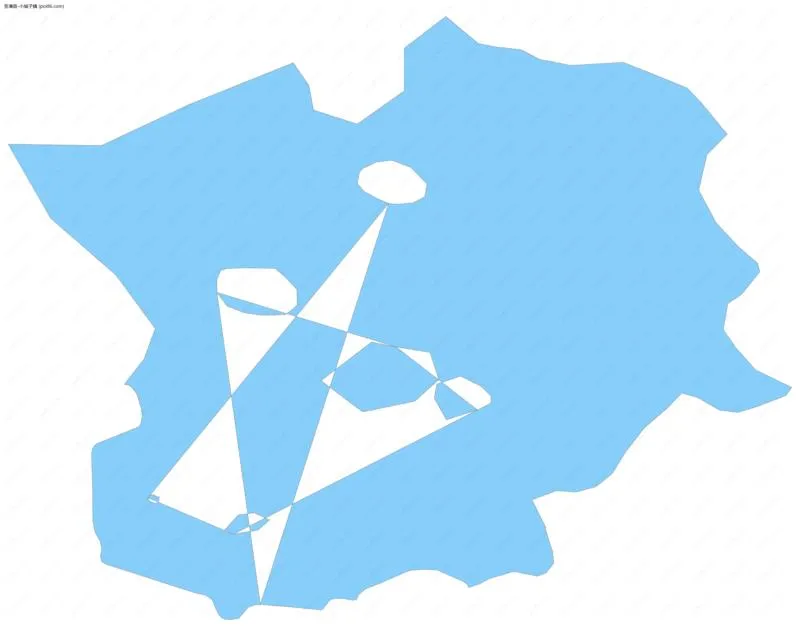 小城子镇边界地图