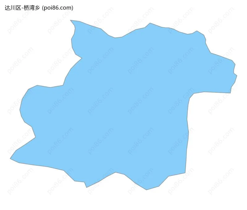 桥湾乡边界地图