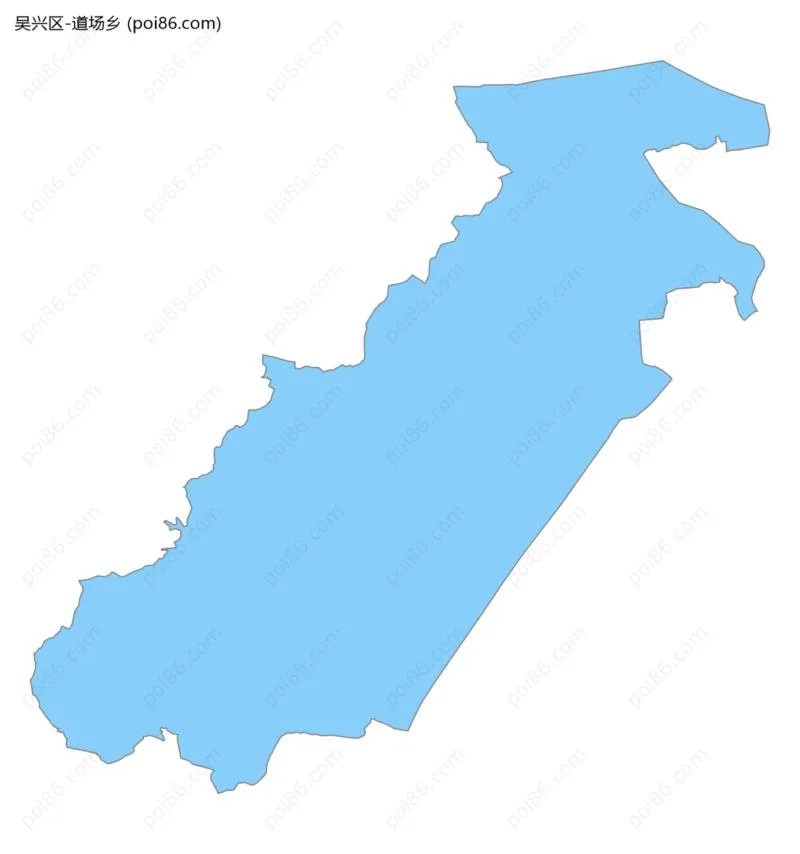 道场乡边界地图