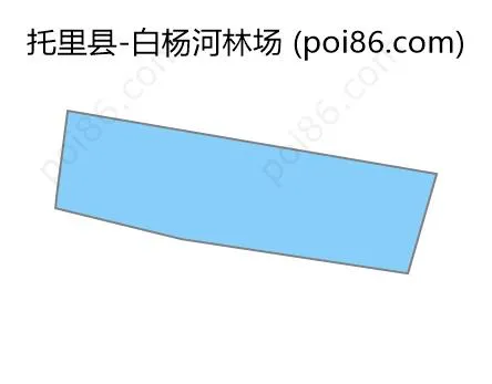 白杨河林场边界地图