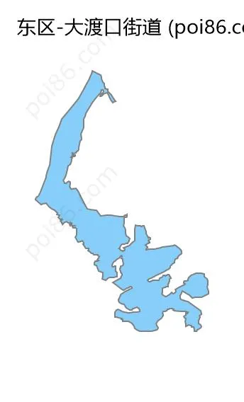 大渡口街道边界地图