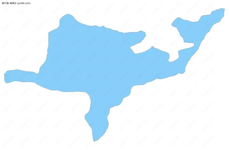 森荣乡边界地图