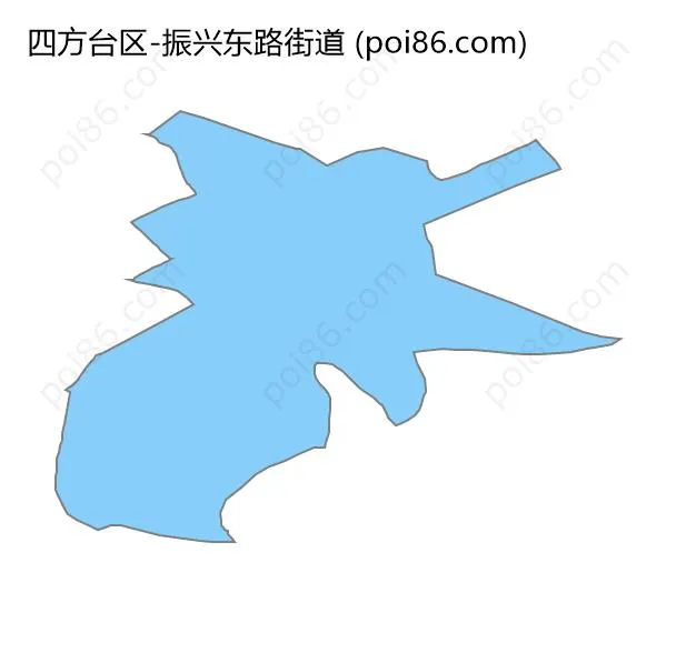 振兴东路街道边界地图