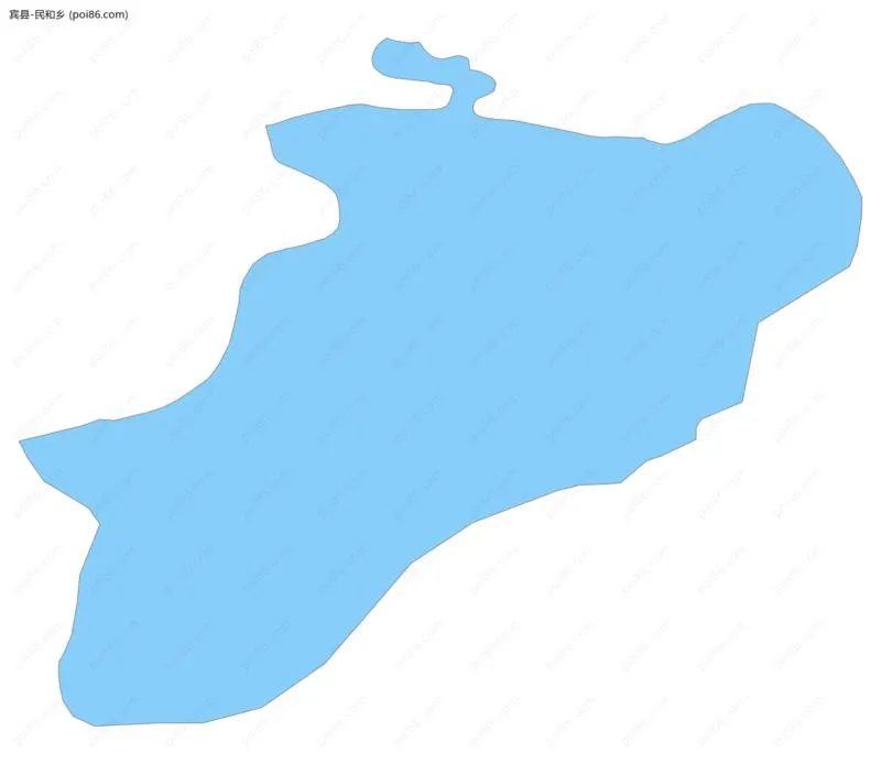 民和乡边界地图
