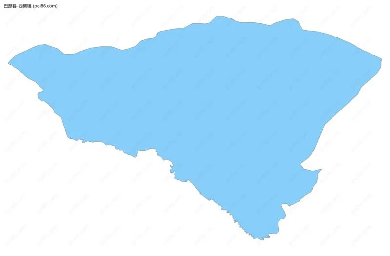 西集镇边界地图