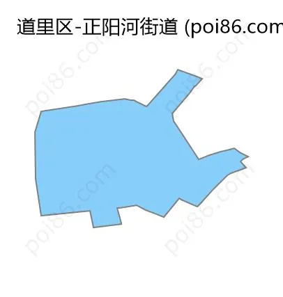 正阳河街道边界地图