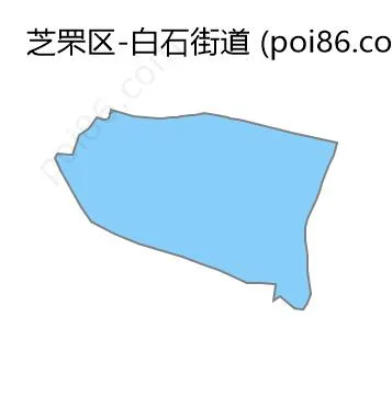 白石街道边界地图