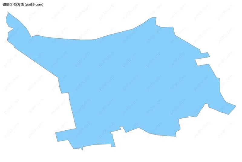 新发镇边界地图