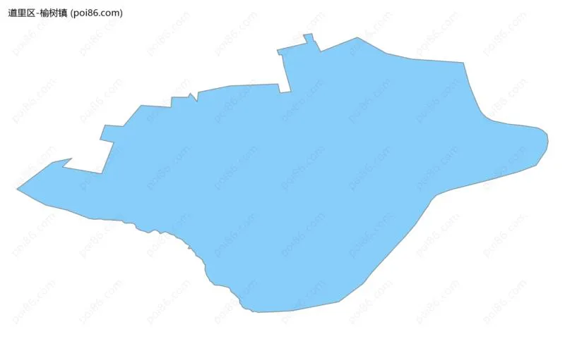 榆树镇边界地图