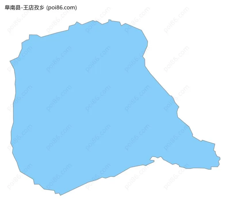 王店孜乡边界地图