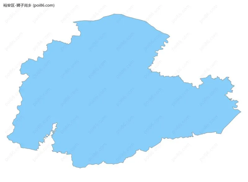 狮子岗乡边界地图