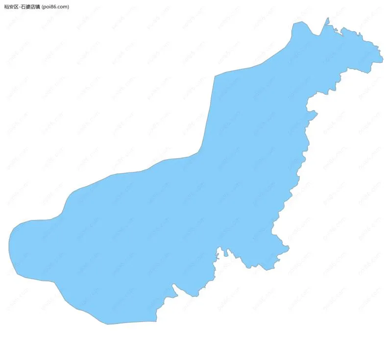 石婆店镇边界地图