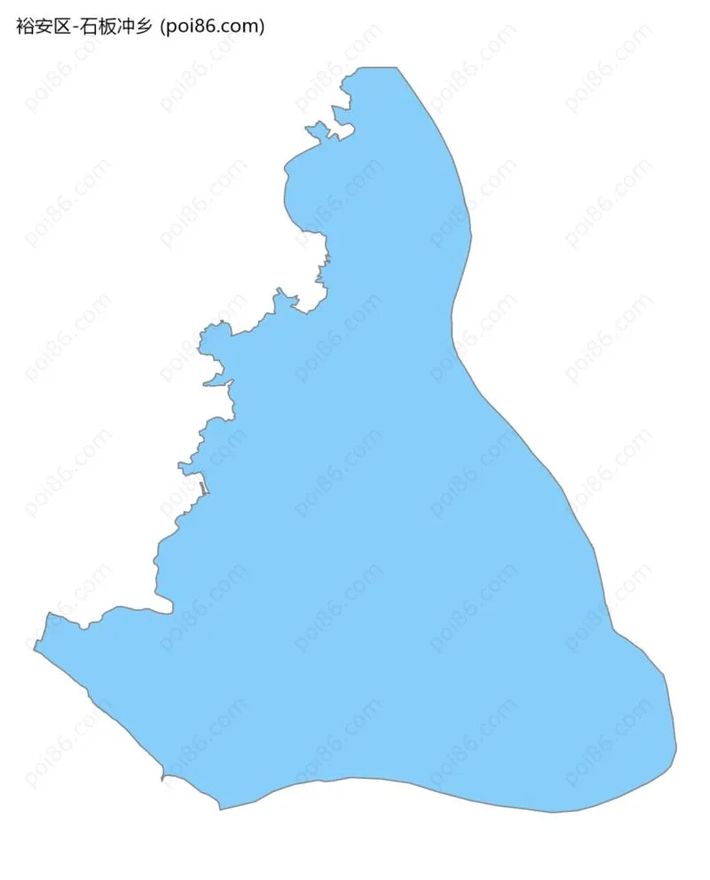 石板冲乡边界地图