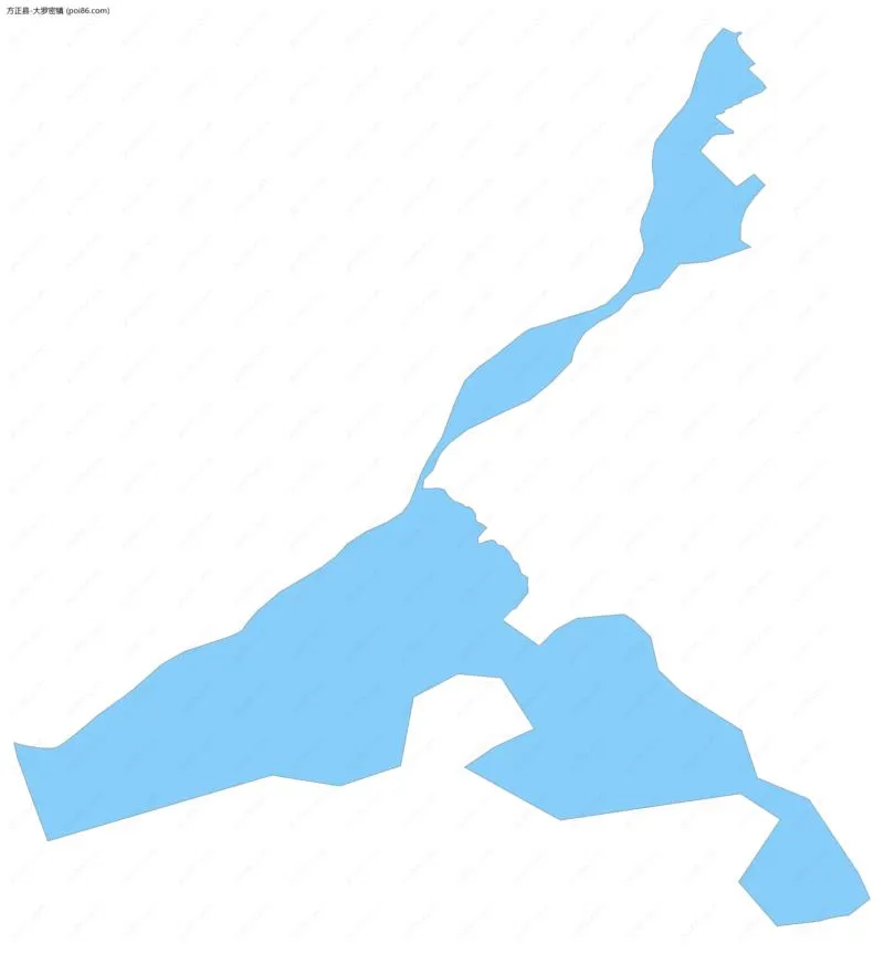 大罗密镇边界地图