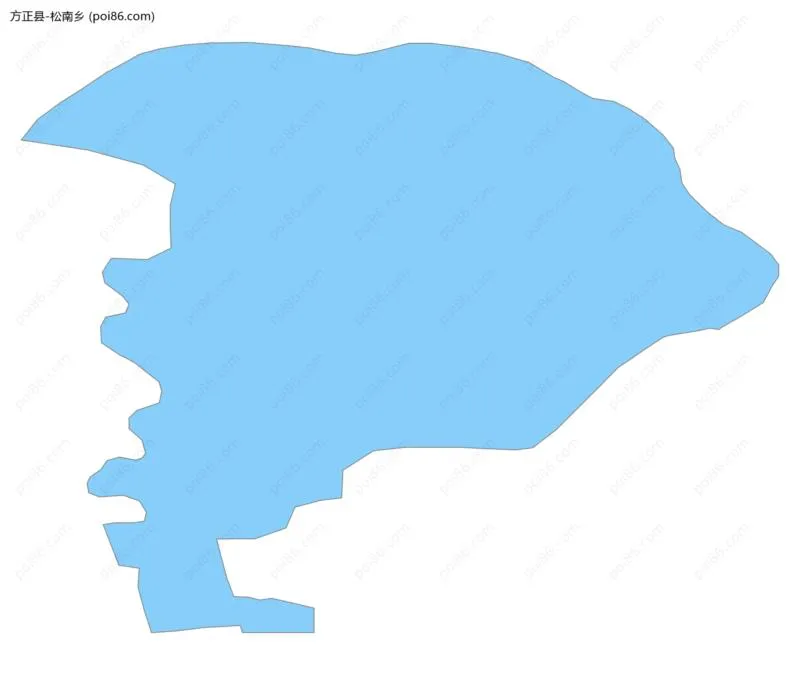 松南乡边界地图