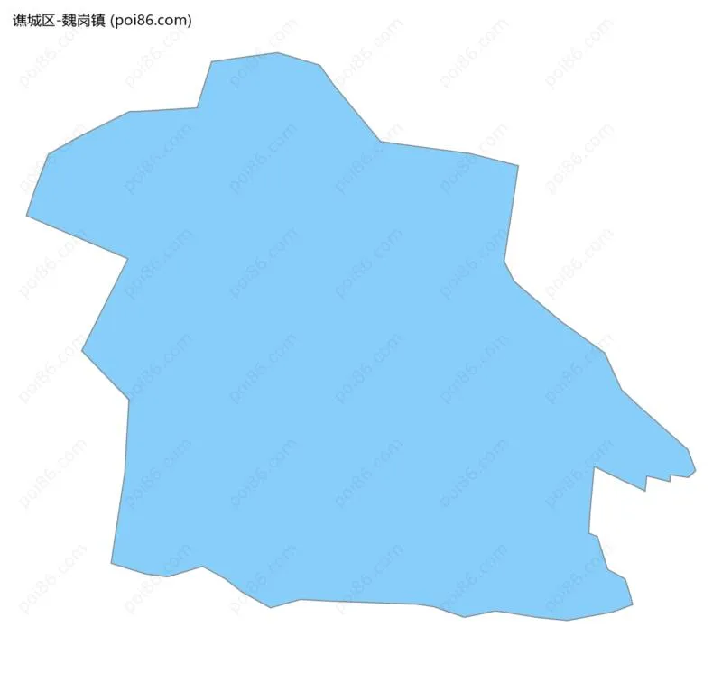 魏岗镇边界地图