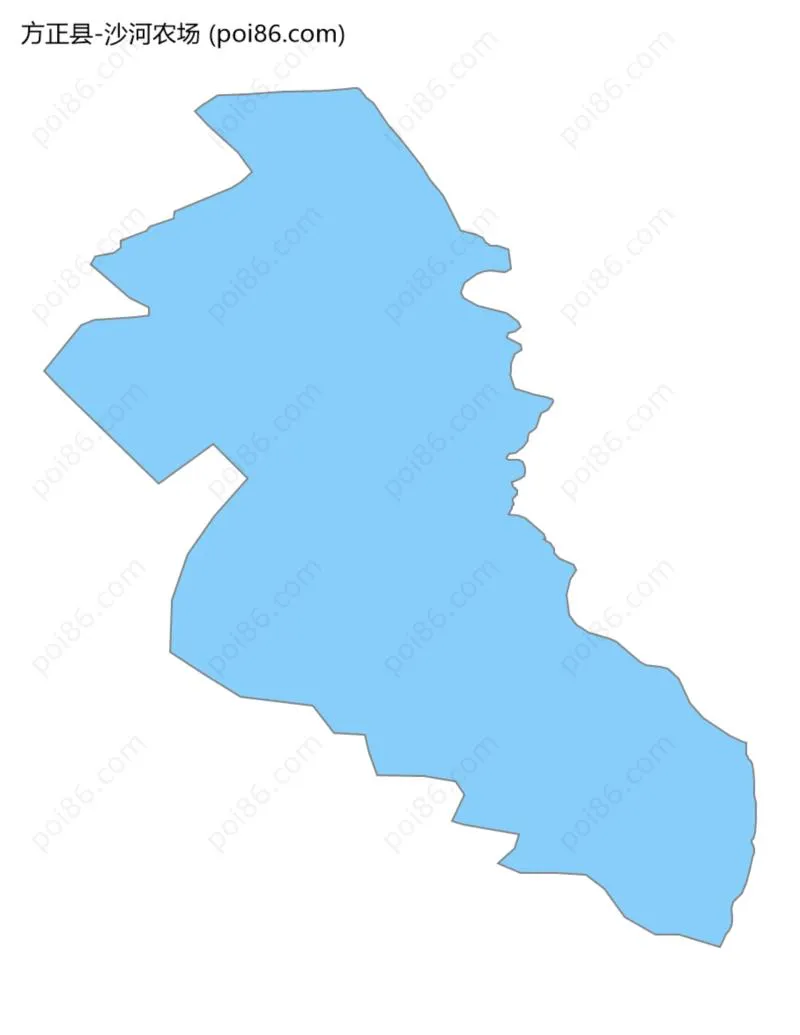 沙河农场边界地图