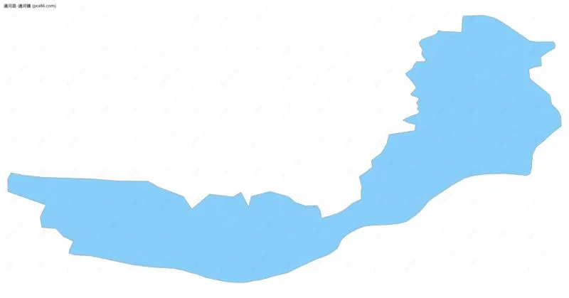 通河镇边界地图