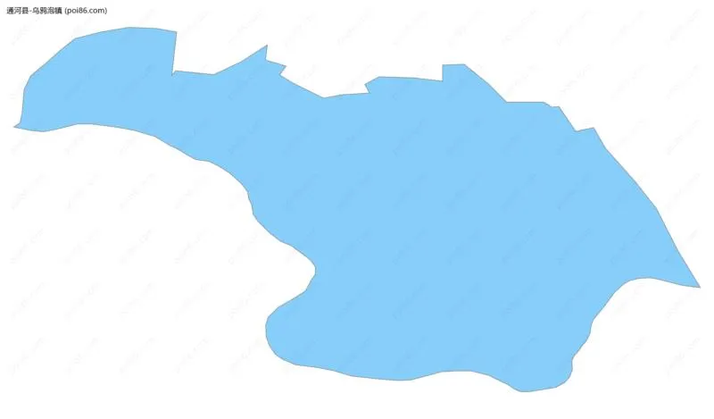 乌鸦泡镇边界地图