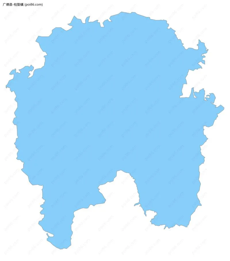 柏垫镇边界地图