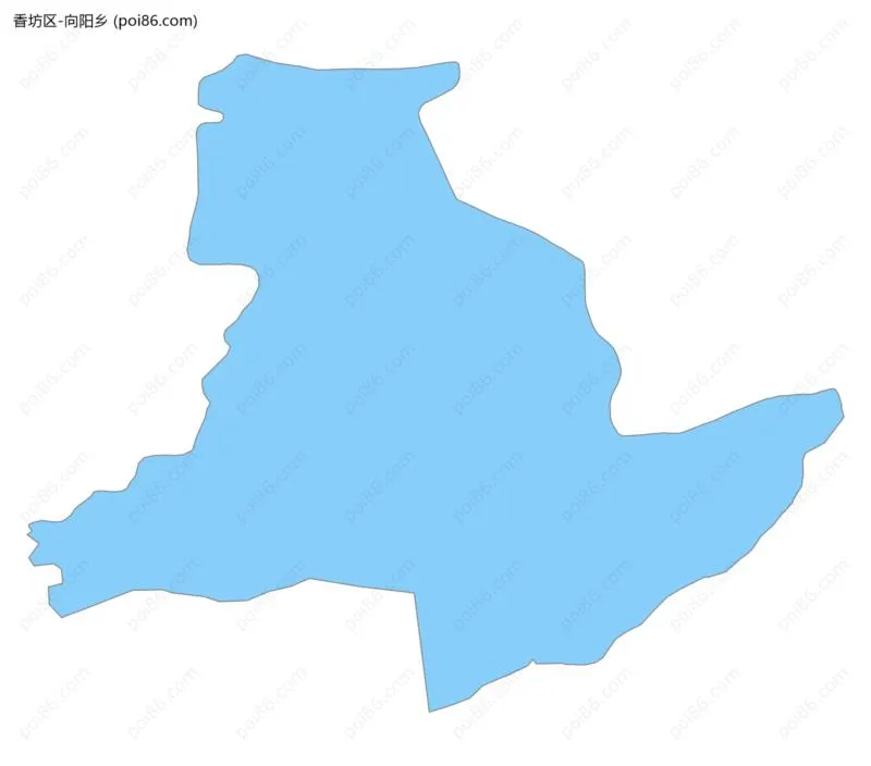 向阳乡边界地图