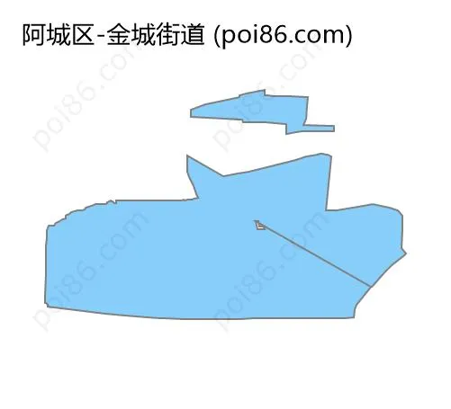 金城街道边界地图