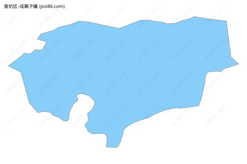 成高子镇边界地图