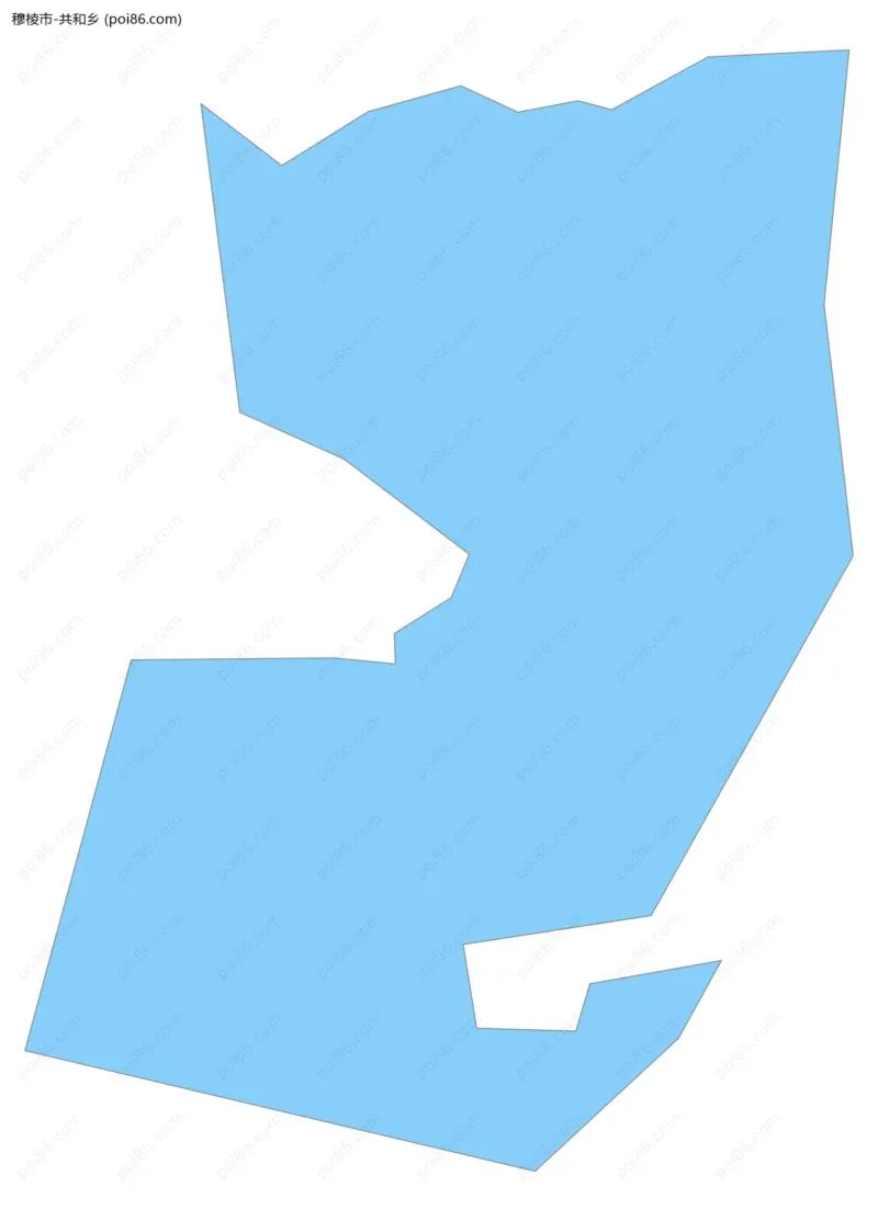 共和乡边界地图