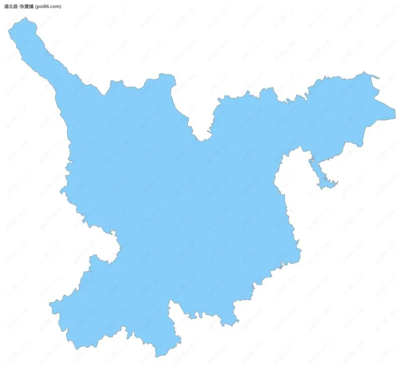 张黄镇边界地图