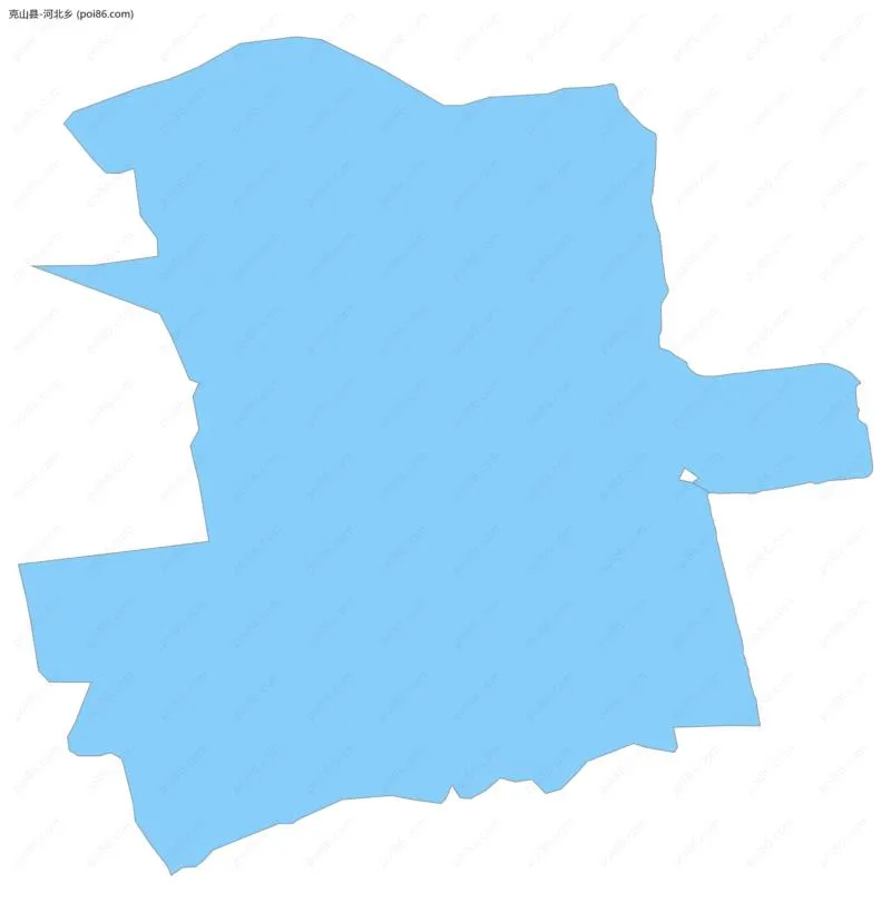 河北乡边界地图