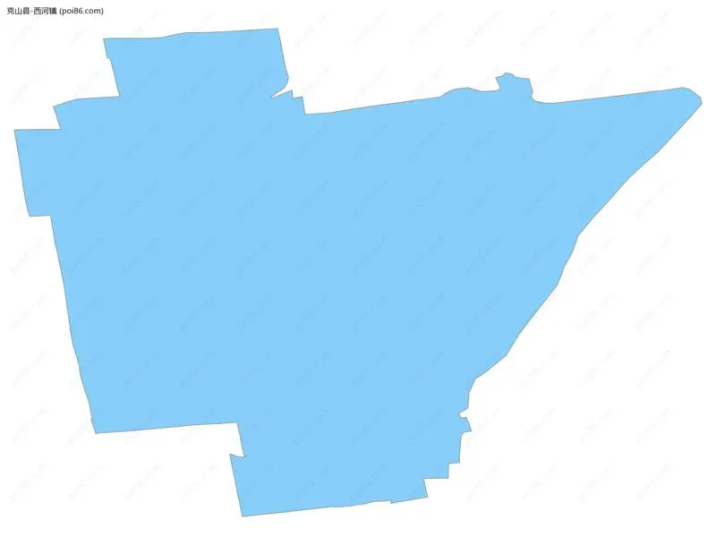 西河镇边界地图