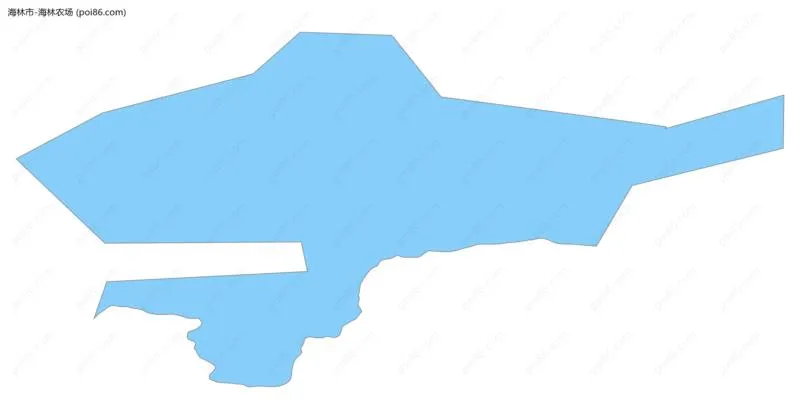 海林农场边界地图